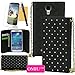Galaxy S4 Case, OMIU(TM)Luxury PU Leather Diamond Decoreted Build-in Credit Cards Slots Handbag Wristlet Wallet Case Cover For Samsung Galaxy S4 i9500(Black),Sent Screen Protector+Stylus+Cleaning Cloth