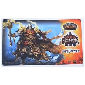 World of Warcraft WoW TCG Card Game Playmat Fields of Honor Sneak Preview 2009