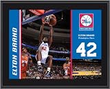 Mounted Memories Philadelphia 76Ers Elton Brand 10X13 Sublimated Plaque