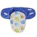 Baby's Comfortingly Soft Elephant Printed Swaddle 0-3 Months Blue