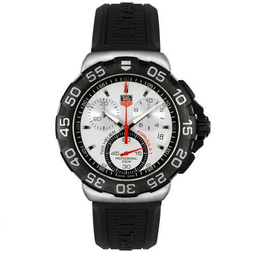 TAG Heuer Men s CAH1111.BT0714 Formula 1 Collection Chronograph Black Rubber Watch