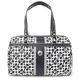 Coach Mini Signature Black & White Zip Satchel Bowling Handbag 15132