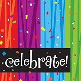 Creative Converting Milestone Celebrations Beverage Napkins. 16 Count. Celebrate