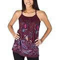 Juniors' Xhilaration Printed Racerback Tank - Purple