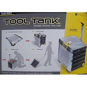 Folding Rolling Tool Cart - Tough Built Tool Tank by Tool Tank