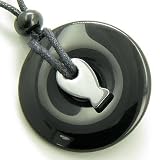 Double Lucky Fortune Fish Spiritual Evil Eye Protection Necklace