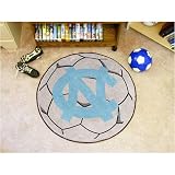 UNC - Chapel Hill NCAA Soccer Ball Round Floor Mat (29) NC Logo
