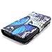 LG Risio Case LG Risio Leather Flip Kickstand Case,Tribe-Tiger Stylish Admiral Butterfly Design Premium Leather Magnet Slim Flip Kickstand Case Cover for LG Risio