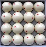 Box of 16 - 6 Dot - Spot Measle Pool - Billiard Training Cue Ball