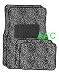 A Set of 4 Universal Fit Animal Print Carpet Floor Mats for Cars / Truck - Cheetah black& white