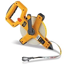 Komelon 6611 Open Reel Fiberglass Tape Measure, 100-Feet
