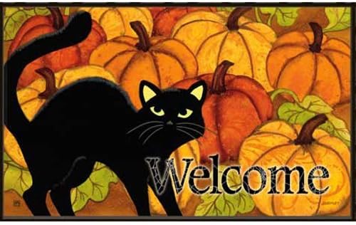 Mother Huang S Pumpkin Patch Cat Doormat by MatMates