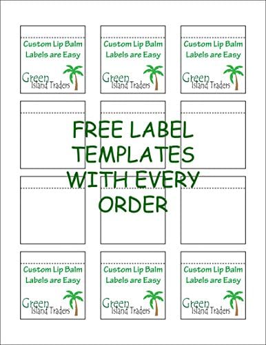 Customizable Lip Balm Labels | Gloss White (ideal for inkjet) | 10 Sheets | 120 Labels