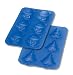 L ku  Silicone Tree and Santa Butter Molds, Set of 2