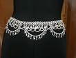 Bellydance Silver Metal Dangling Coins Belt with a Designs of Coins Hip Jewelry