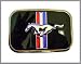Lcensed Ford MUSTANG Belt Buckle chrome frame