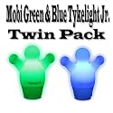 Mobi Tykelight Jr. Green and Blue Portable Nightlight Bundle