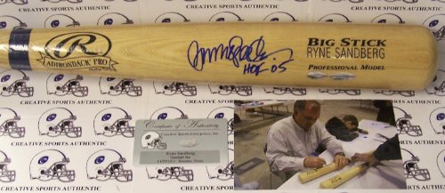 Ryne Sandberg Autographed Bat - Autographed MLB Bats