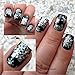 NICOLE DIARY Xmas Christmas Snowflake Holographic Nail Foils Nail Art Transfer Sticker Paper