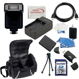 SSE All Inclusive Kit for Canon Powershot Elph 500 HS, Elph 510 HS, Elph 520 HS, Elph 530 HS Digital Cameras. Includes: Replacement NB-9L Battery + Rapid Charger, Carrying Case, 32gb SDHC Memory Card, HDMI Cable, Flash and more...