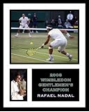 Rafael Nadal 2008 Wimbledon Framed 8x10 Photograph vs Roger Federer Action Milestone