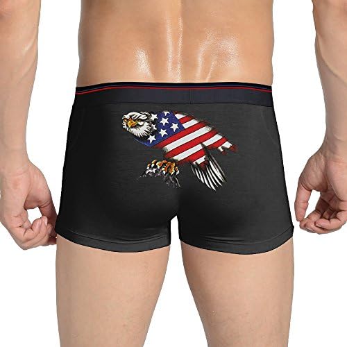 Men's Sexy Smooth Cotton American Eagle American Flag Designs Briefs Underwear Brief Underwear