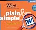 Books : Microsoft Word Version 2002 Plain & Simple
