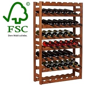 Cave � vin casier � vin �tag�re � bouteille vinothek pour 56 bouteilles