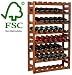 Cave à vin casier à vin étagère à bouteille vinothek pour 56 bouteilles
