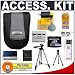 Olympus Black Neoprene Camera Case with Olympus M-2GB xD-Picture Card + Li-50B Battery + Tripod + Accessory Kit for Stylus 1030 SW, 1020, 1010 Digital Cameras