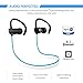 SoundPEATS Bluetooth Headphones in Ear Wireless Earbuds 4.1 Magnetic Stereo Bluetooth Earphones for Sport with Mic (Upgraded 7 Hours Play Time, Secure Fit, Noise Resistance, Sweatproof) (Blue)