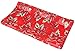 Christmas Scarf - Christmas Candycane, Poinsettia w/ Gift Box By Crown (Poinsettia Red)