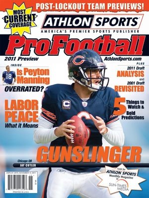 2011 Athlon Sports NFL Pro Football Magazine Preview- Chicago Bears Cover