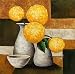 Hydrangeas with Vase II Art Poster PRINT Robert Downs 20x20