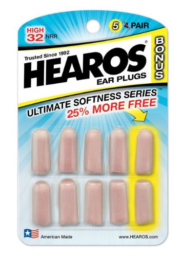 Hearos Ultimate Softness Series Ear Plugs, 5-Pair (Pack of 6) On Sale