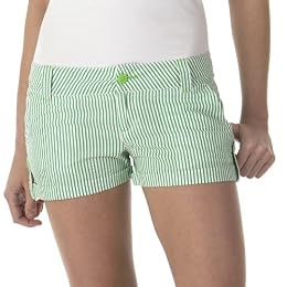 Juniors' Xhilaration® Cuffed Short Shorts - Seersucker Green : Target from target.com