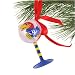 Kansas Jayhawks Hand-Painted Mini Wine Glass Christmas Ornament