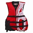 X20 Universal Adult Life Jacket Vest - Red & Black