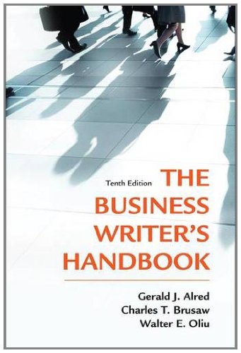 The Business Writer s Handbook Tenth Edition125000456X : image