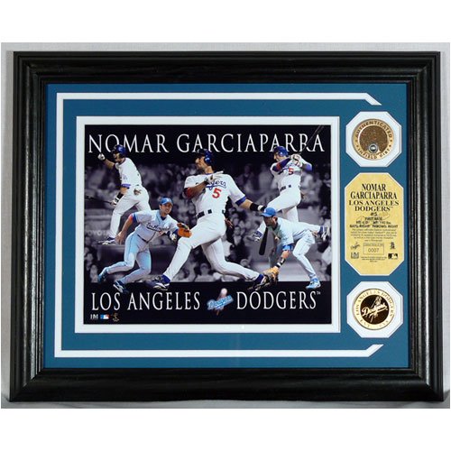 Nomar Garciaparra Los Angeles Dodgers - Dominance - Photo Mint with 24KT Gold Coin and Authentic Infield Dirt Coin