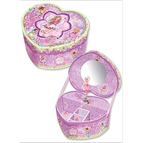  Pecoware / Heart-shaped Musical Jewelry Box, Fairyland