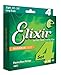 Elixir Strings Nickel Plated Steel 4-String Bass Strings w NANOWEB Coating, Long Scale, Light (.045-.100)