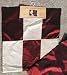 Pair of 2 Throw Pillow Covers: Red & White Satin - Size 17 x 17