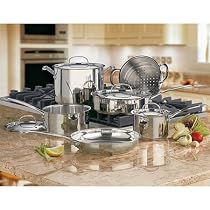 Cuisinart Chef's Classic Stainless-Steel 10-Piece Cookware Set