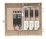 未来工業 屋外電力用仮設ボックス 漏電しゃ断器・分岐ブレーカ・コンセント内蔵 ELB組込品 13-3C