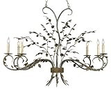 IMAGE OF Currey and Company 9021 Viejo Gold Leaf / Viejo Silver Leaf Raintree Raintree 33