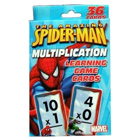 Spiderman Learning Flash Cards-Multiplication Edition