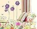 Bonamart Purple Flower Butterfly Removable Quote Vinyl Room Wall Decals Stickers LD610