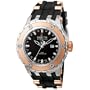 Invicta Men's 6180 Reserve Collection GMT 18k Rose Gold-Plated and Stainless Steel Black Watch