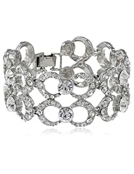 Nina Giola Open Round Pave Bracelet, 7"